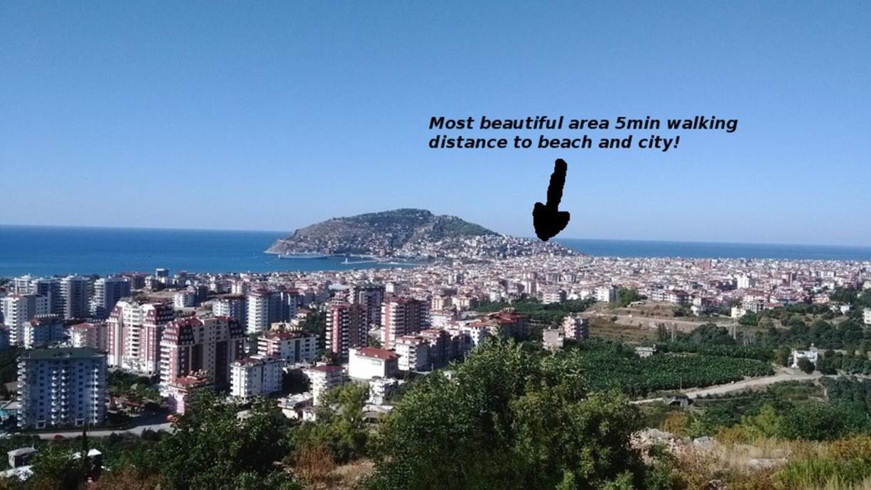 Beautiful Sultan House At Cleopatra Beach 1 With Umbrellas, Balcony, Barbecue, Private 100Mbps Wifi, Smart Tv, Table Games, Vip Trans-Fer - Beautiful Apartmenthouse Alanya Exteriér fotografie